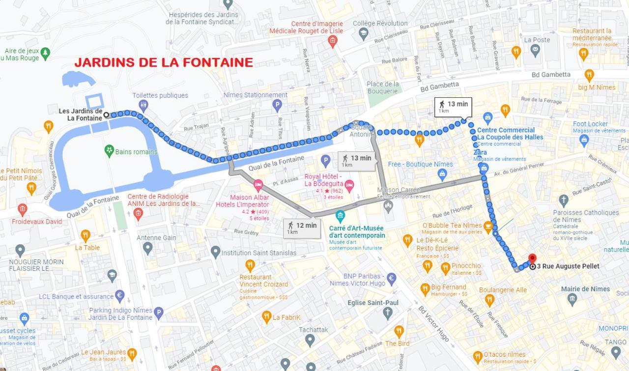 Superbe Appartement 95M2 Proche Arenes- Parking Offert Nîmes Buitenkant foto